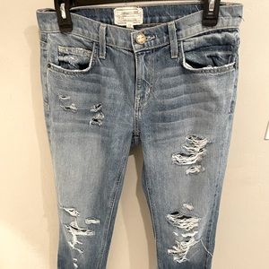 Current/Elliot Crop Boyfriend Jeans